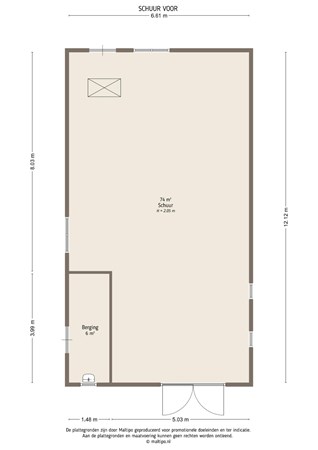 Floorplan - Oud Schaik 62, 4141 JB Leerdam